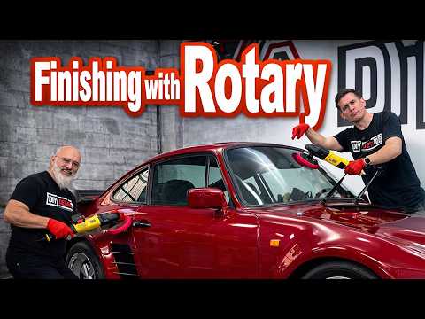 Rotary for finishing…How to Polish Curves & Tight Spaces: Rare Porsche 930