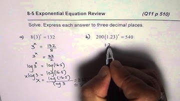 Q11 p 510 Nelson Exponential Equation with Logarithms MHF4U