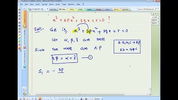 x^3 + 3p x^2 +3q x +r = 0 find the condition that roots are in A.P
