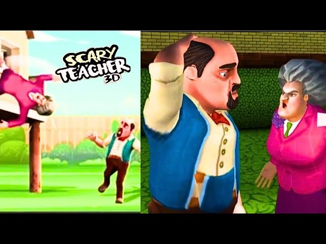 É encima dessa casa da árvore que a Professora quer dançar! [Scary Teacher  3D ○ Falling For You] 