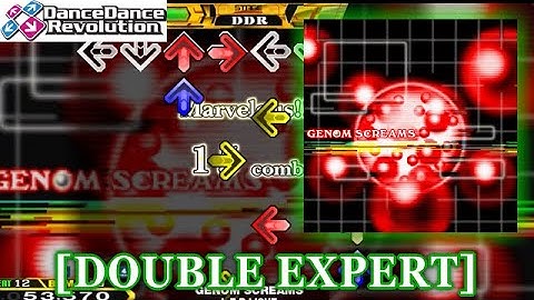 【DDR 2nd】 GENOM SCREAMS [DOUBLE EXPERT] 譜面確認＋クラップ