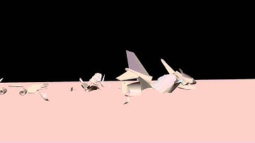 Blender plane crash simulation