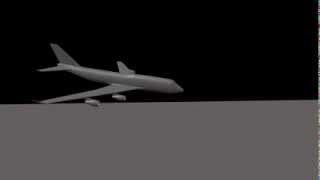 Blender plane crash simulation