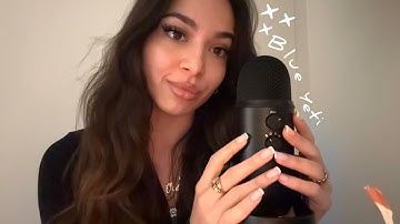 First time trying ASMR with a MICROPHONE ~ blue yeti mic test