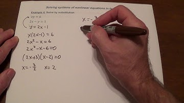 Solving systems of nonlinear equations in two variables