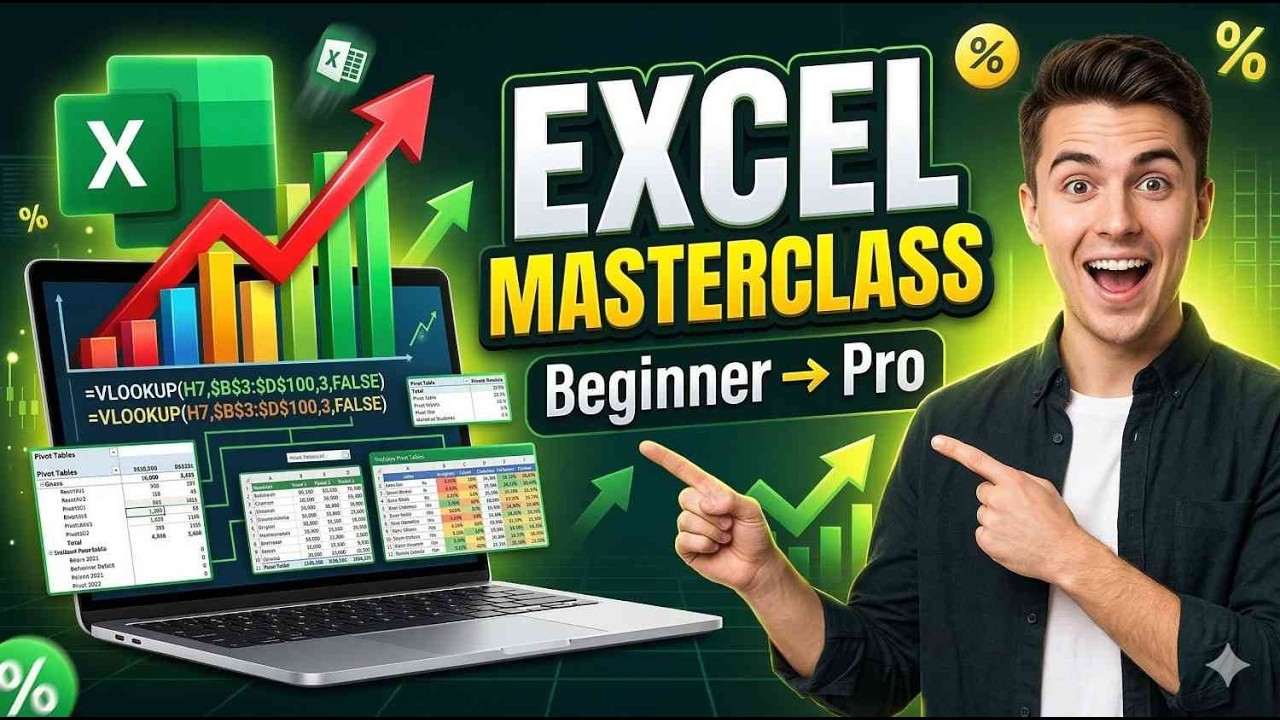 Learn Excel From Scratch to Advanced 🚀 | The Ultimate Excel Masterclass ...