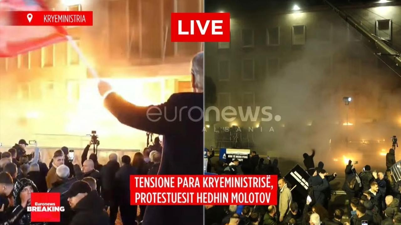 🔴LIVE/ SHPERTHEN PROTESTA PD! Berisha vjen në SELI, drejtohet drejt sheshit!