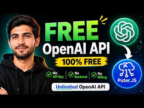 Free OpenAI API — Add AI to Your App for $0 (No Key, No Backend)