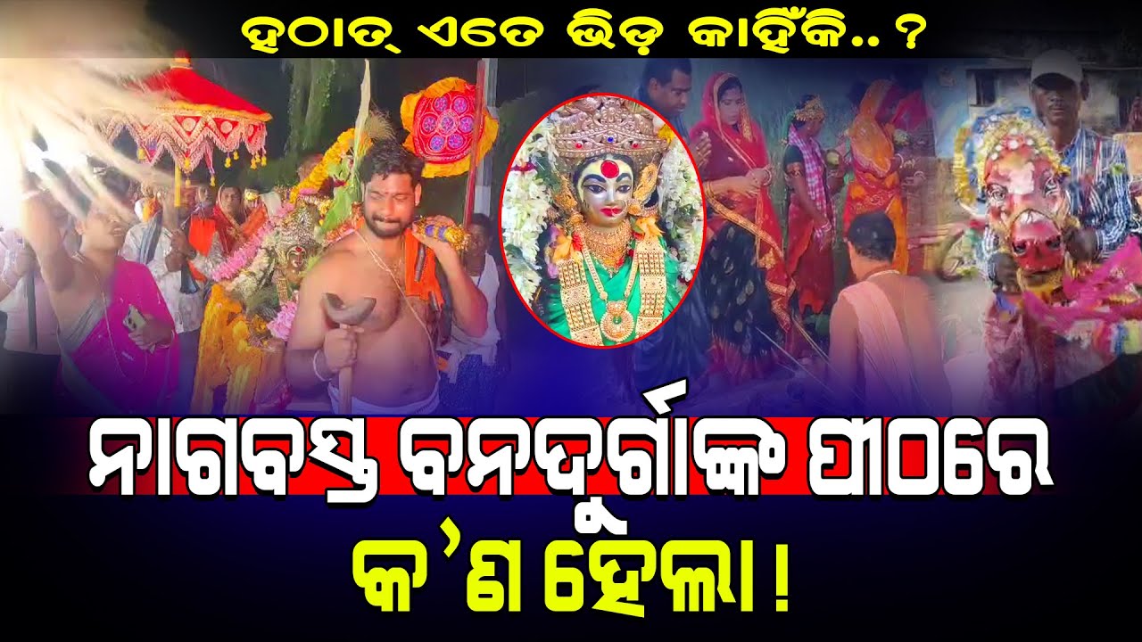 ହଠାତ୍ ଏତେ ଭିଡ଼ କାହିଁକି..? / ନାଗବସ୍ତ ବନଦୁର୍ଗାଙ୍କ ପୀଠରେ କ'ଣ ହେଲା..? / Nagabasta Banadurga Pitha Viral!