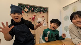 夢かと思うほど美味しいクリスマスケーキをつくった三兄弟 #2234