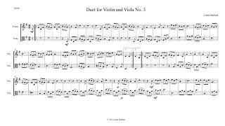 Violin/Viola Duet No. 3
