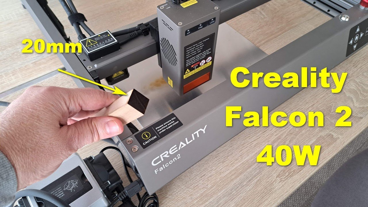 Creality Falcon 2 40w diode laser engraver review strongest on this