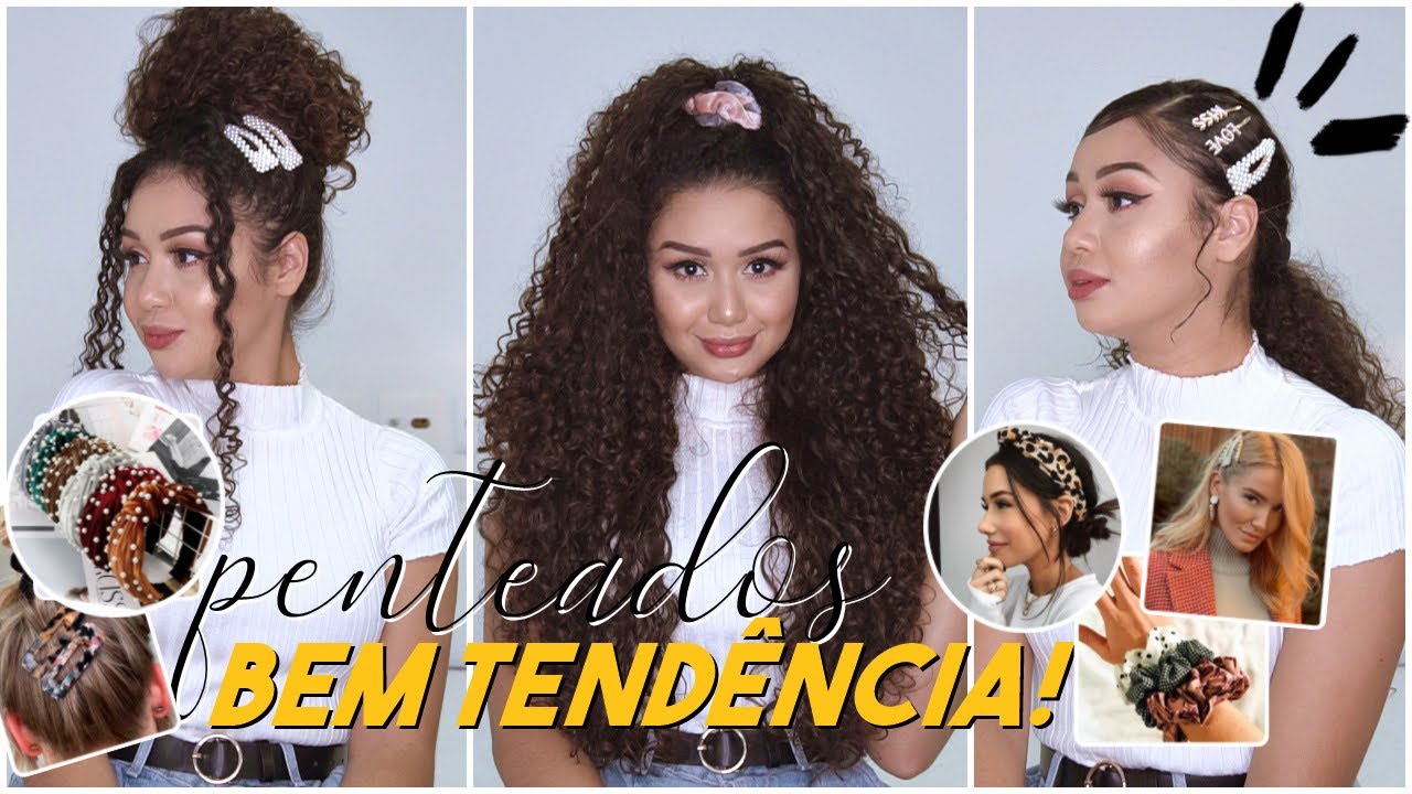 PENTEADOS PARA CABELOS CACHEADOS USANDO ACESSÓRIOS DA MODA! 🔥✨💖 - thptnganamst.edu.vn