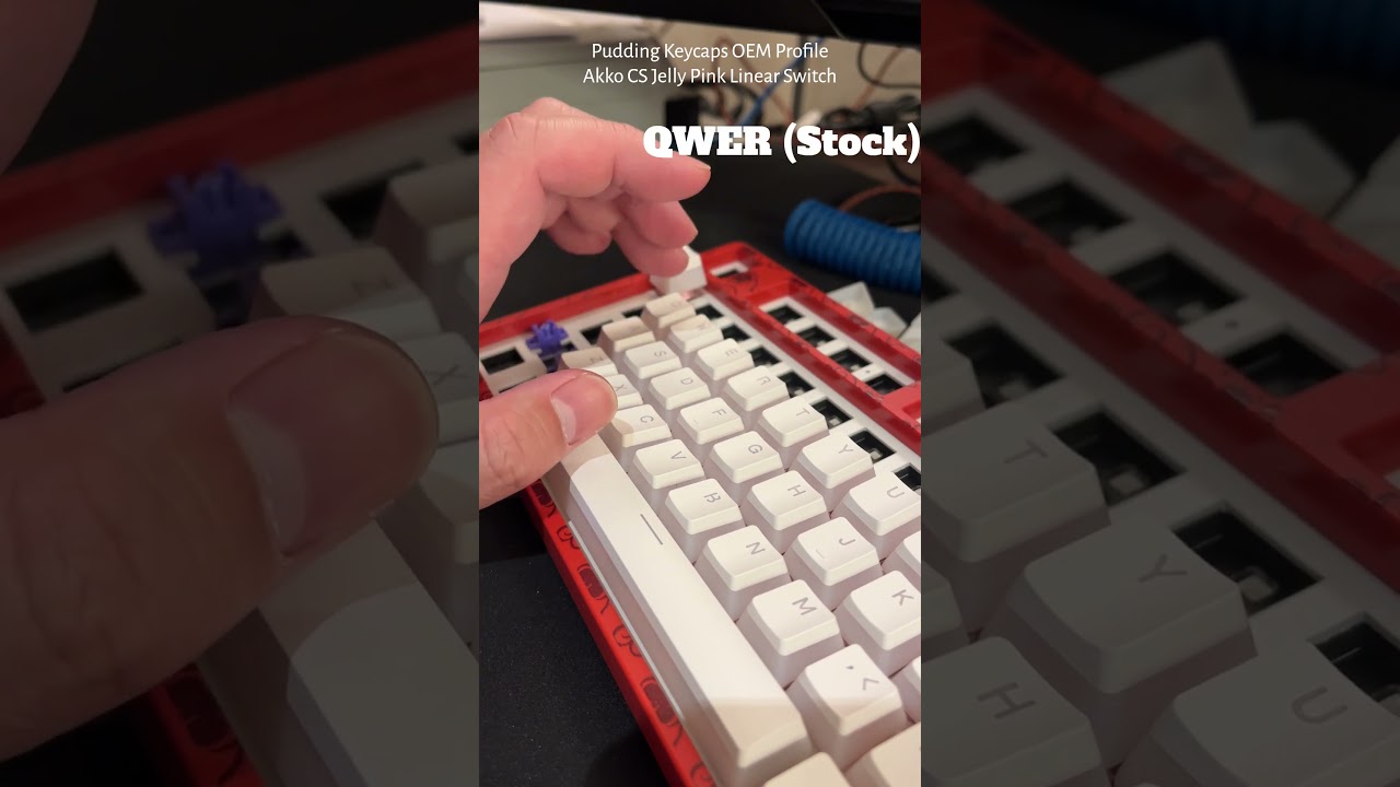 Lubed vs Unlubed Pt.2 White Pudding Keycaps 