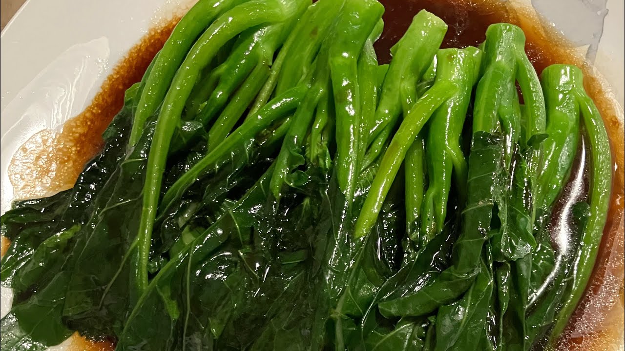 This Boiling Kale with seasoning soy sauce and Oyster Sauce looks so ...
