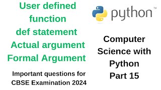 PYTHON USER DEFINED FUNCTION CREATION USING DEF STATEMENT,ARGUMENTS AND PARAMETERS FRUITFUL FUNCTION