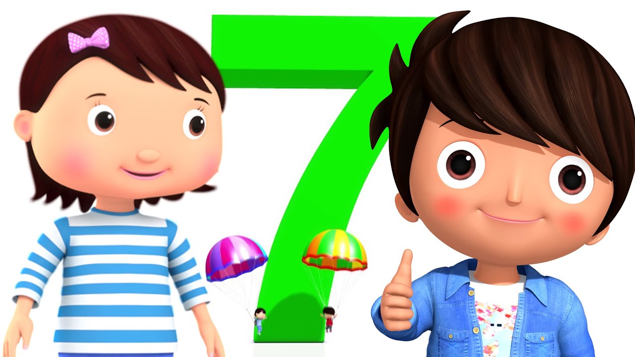 K⭐︎H⭐︎A Number 7 Song + More Nursery Rhymes & Kids Songs - ABCs and 123s