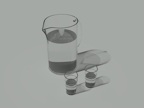 Step By Step - Water Jug, Water Glass in AutoCAD