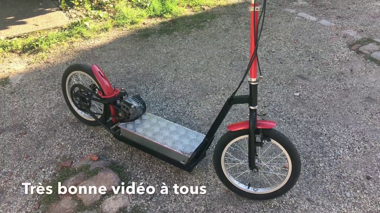 Essaie et Modification de ma Trottinette électrique - YouTube