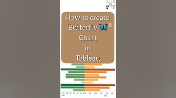 How to create a Butterfly 🦋 Chart in Tableau 💫  #tableau  #tableaudesktop