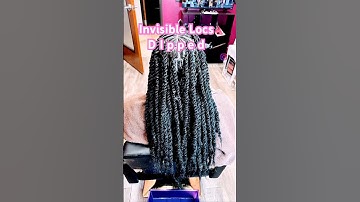 Invisible Locs. D I p p e d #shortvideo #grwm #invisiblelocs #locstyles #braid