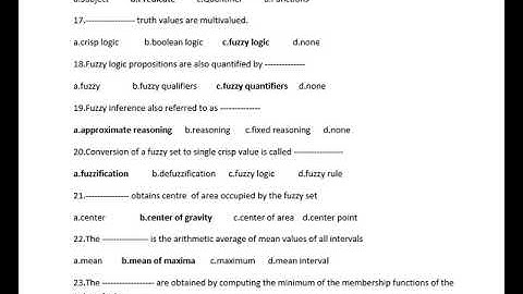 Soft Computing MCQ For RGPV Student