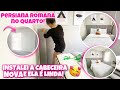 INSTALEI A CABECEIRA NOVA E ELA É LINDA + PERSIANA ROMANA NO QUARTO / VALORES | APÊ MRV ❤️