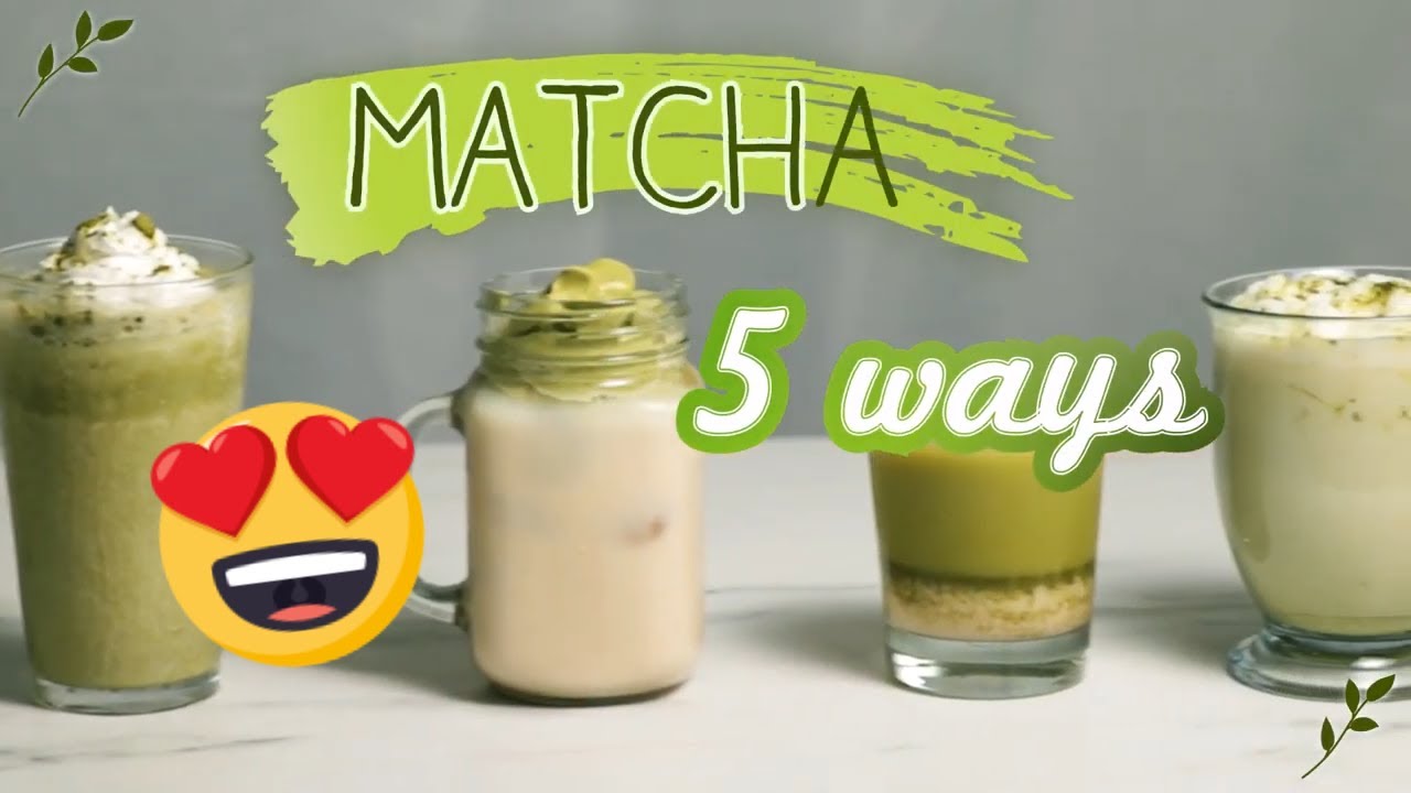 5 Matcha Drinks for Matcha Lovers EASY MATCHA RECIPES DRINKS YouTube