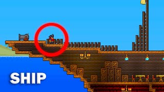 THIS IS A REAL PIRATE SHIP, HOW TO BUILD A SHIP IN TERRARIA