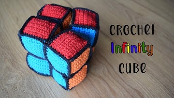 Crochet Infinity Cube | How to Crochet a Rainbow Infinity Cube Fidget Toy