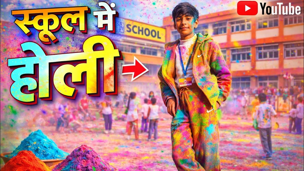 MERE DOST KI SCHOOL MEIN HOLI |🍁