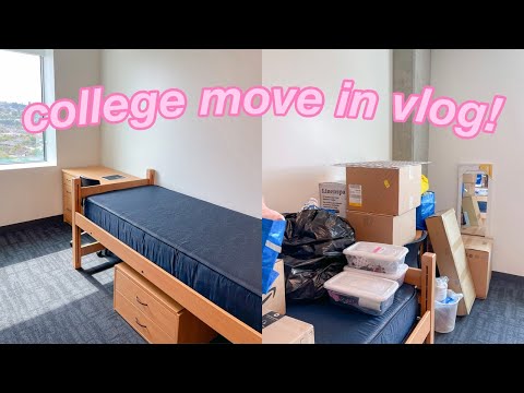 COLLEGE DORM MOVE IN VLOG 2021