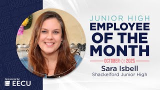 Junior High Employee of the Month - October 2025 - Arlington ISD