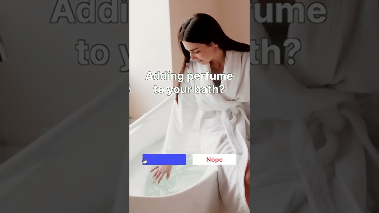 Adding perfume to your bath?
