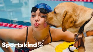 Teen relearns how to swim after losing eyesight Sportskind