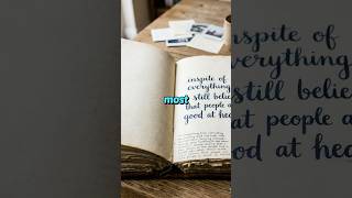 WHAT DID HAS SHE WRITTEN IN HER BOOK | Anne Frank | The holocaust survivor# shorts