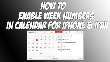 How to enable week numbers in Calendar for iPhone and iPad