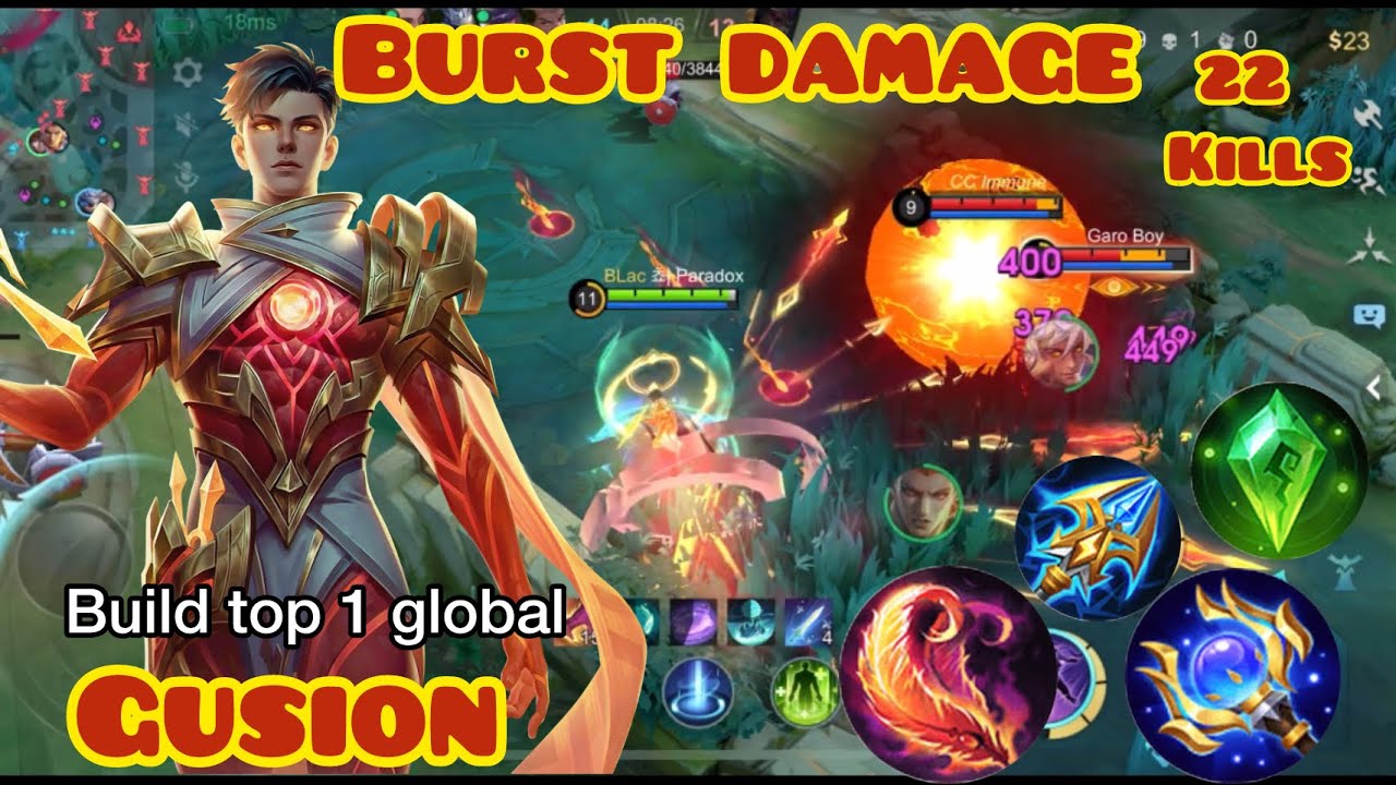 Dimensions walker Gusion , New 11.11 skin Gameplay😱! With burst damage 👍!! Build top 1 Global
