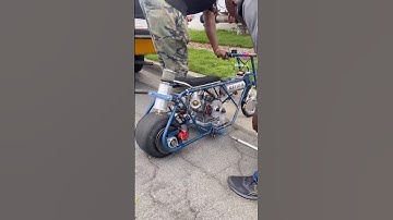 90 Mph Mini Bike With Fully Built Honda Gx200  #minibikebuild #hondamonkey #hotbike