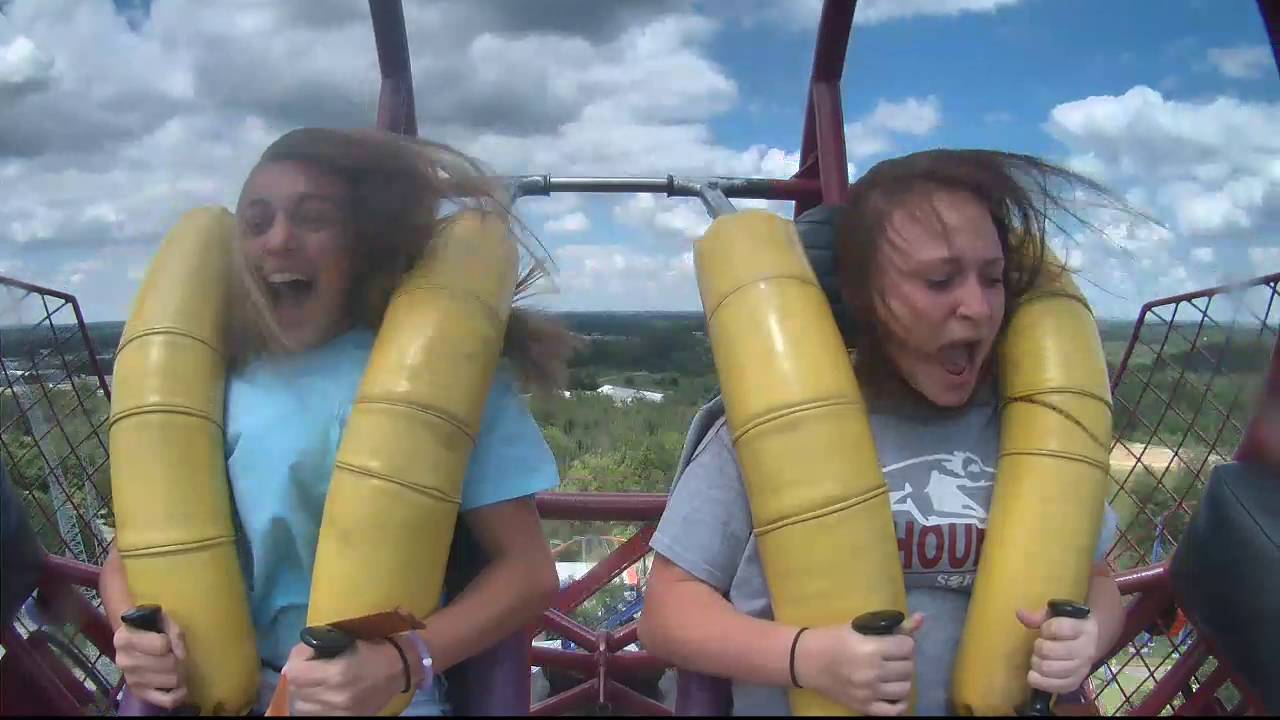 Slingshot at Kings Island Abby & Tori YouTube