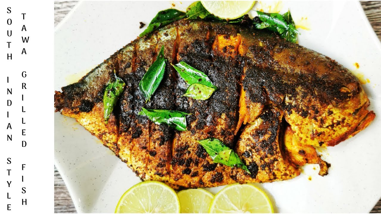 South Indian style tawa grilled fish recipe in Tamil Fish recipe