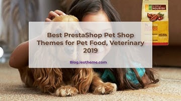 7+ Best PrestaShop Pet Shop Themes for Pet Food, Veterinary 2019