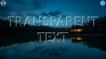 Transparent Glass Text Effect on Android