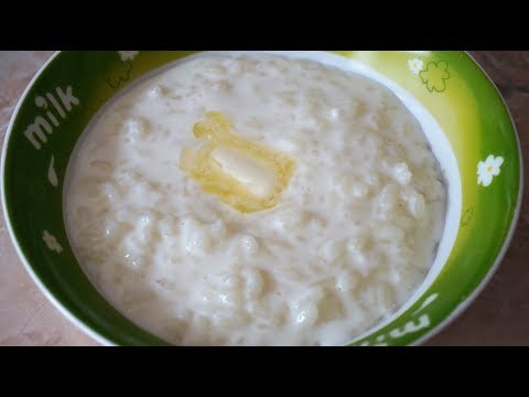 Как приготовить вязкую рисовую кашу на молоке