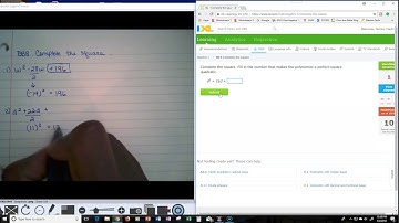 IXL BB9 Complete the Square