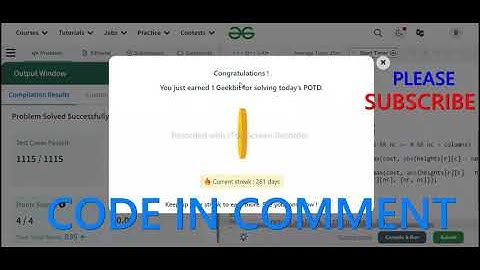 GFG POTD 14/05/2024 IN C++ MOST IMPORTANT INFORMATION | CODE IN COMMENT #geeksforgeeks #gfg #potd