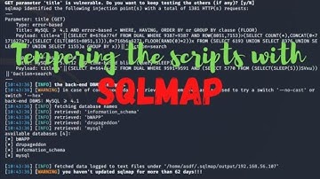 Tempering Scripts With SQLMap | DVWA | Kali Linux