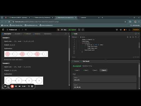 Leetcode 3217. Delete Nodes From Linked List Present in Array