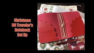 Christmas B6 Traveler's Notebook Set Up