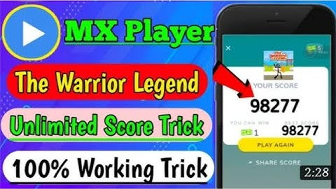 Mx Player New The Warrior Legend game Hack Trick || The Warrior legend Autowin Score Hack Trick ||